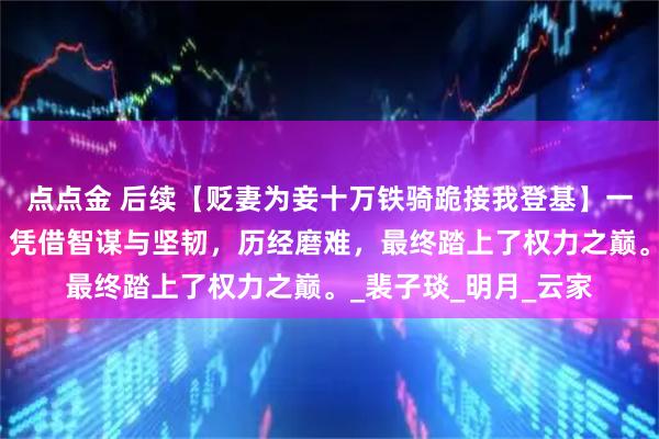 点点金 后续【贬妻为妾十万铁骑跪接我登基】一位被贬为妾的女子，凭借智谋与坚韧，历经磨难，最终踏上了权力之巅。_裴子琰_明月_云家
