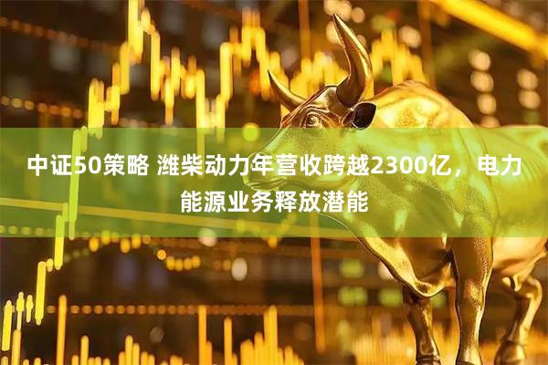 中证50策略 潍柴动力年营收跨越2300亿，电力能源业务释放潜能